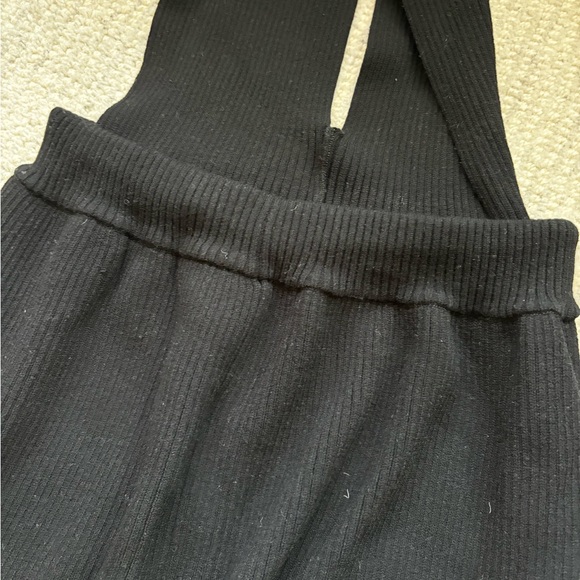 KOROBEYNIKOV BRAND viscose stylish jumpsuit open back, high split S-M black - Picture 7 of 11